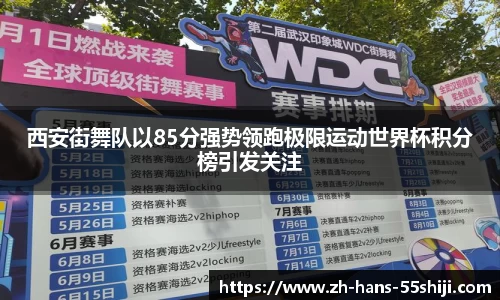 西安街舞队以85分强势领跑极限运动世界杯积分榜引发关注